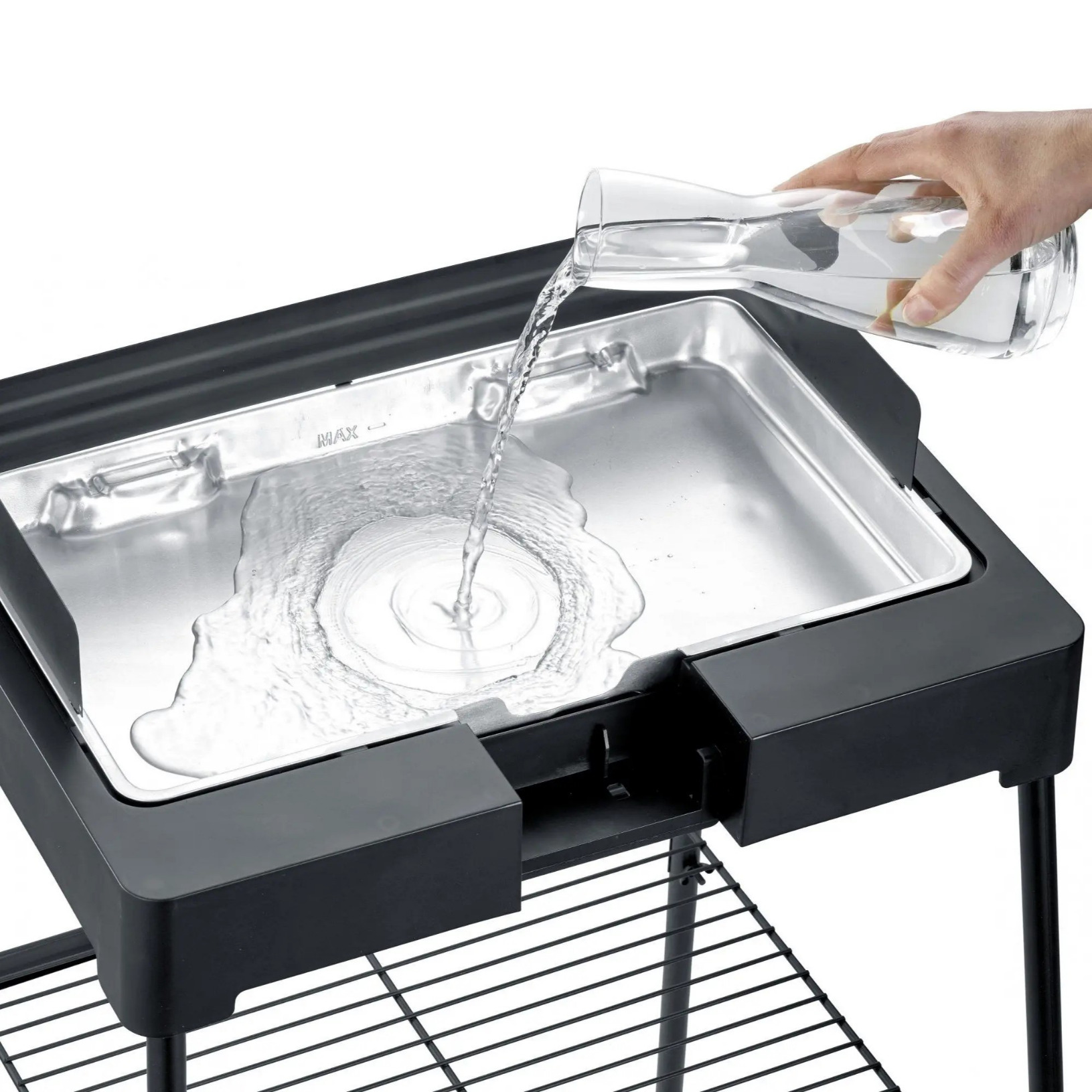 Elektrische barbecue PG 8566 98 cm, staand model, zwart, Severin