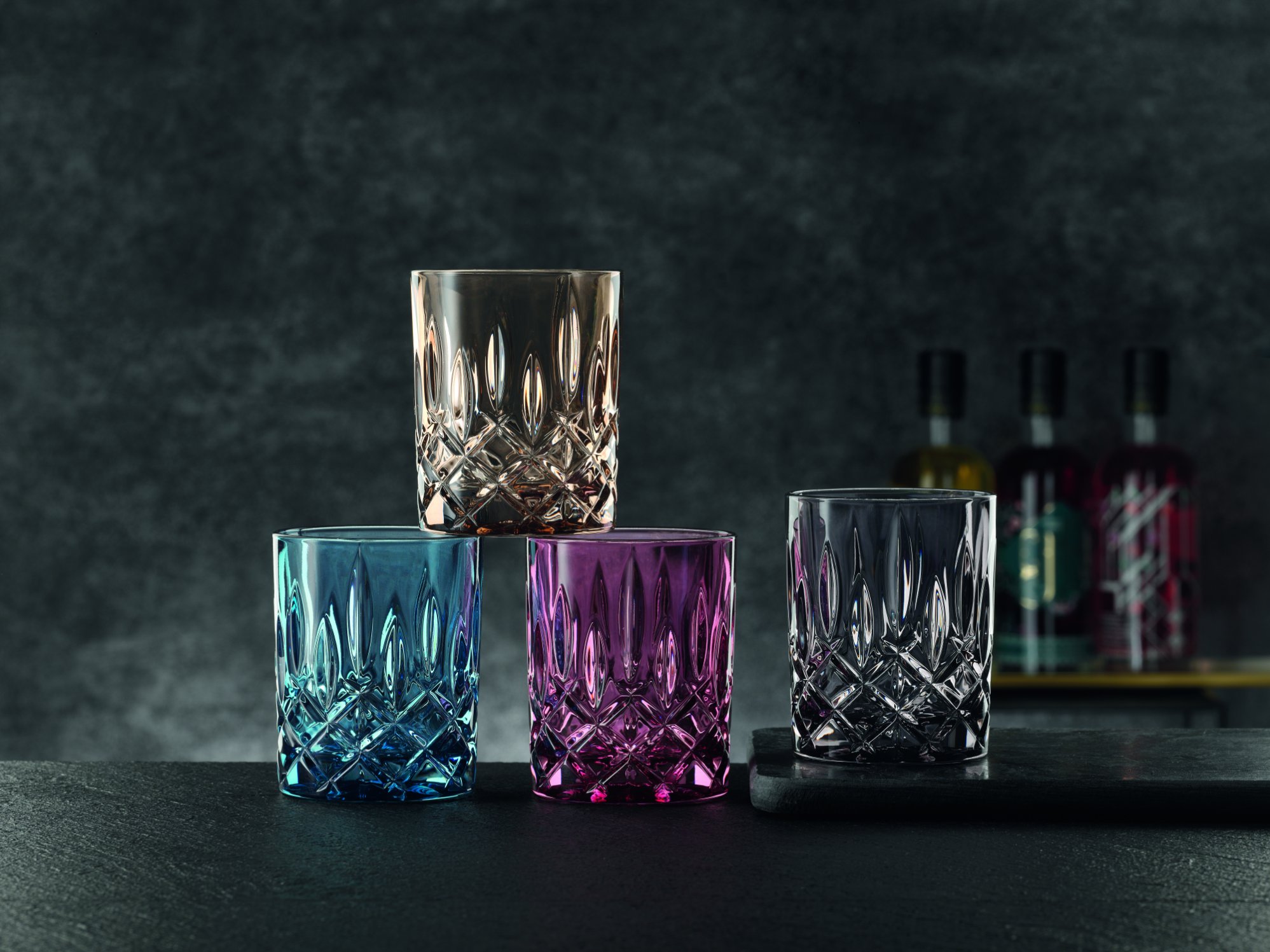 Whiskyglas (set) NOBLESSE COLORS, 2 stuks, 295 ml, vintage blauw, Nachtmann