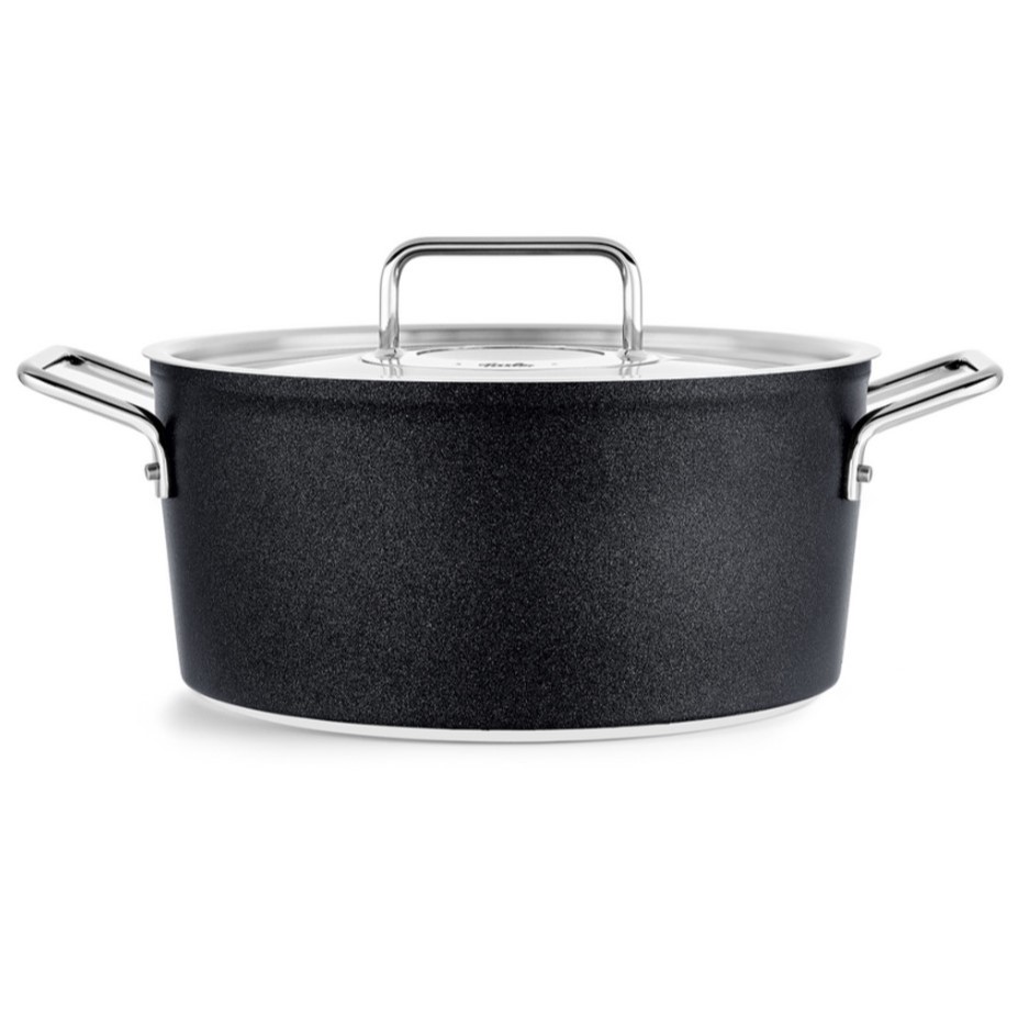Braadpan ADAMANT 24 cm, zwart, aluminium, Fissler