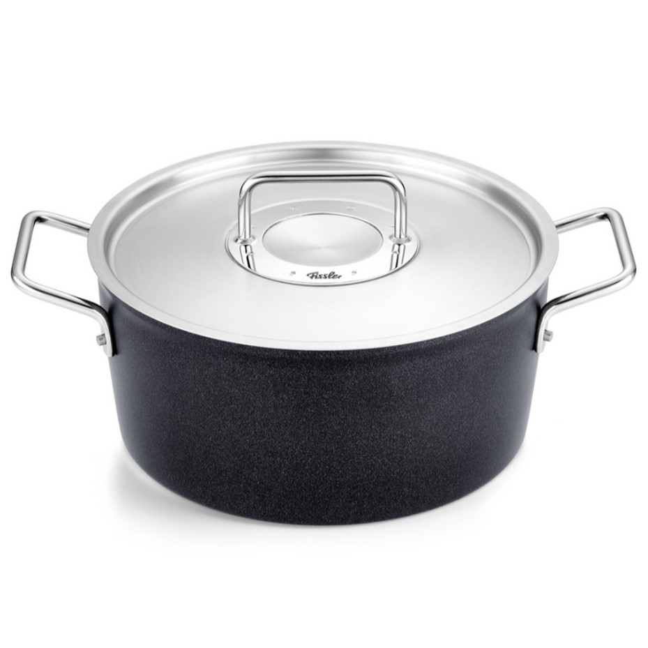 Braadpan ADAMANT 24 cm, zwart, aluminium, Fissler