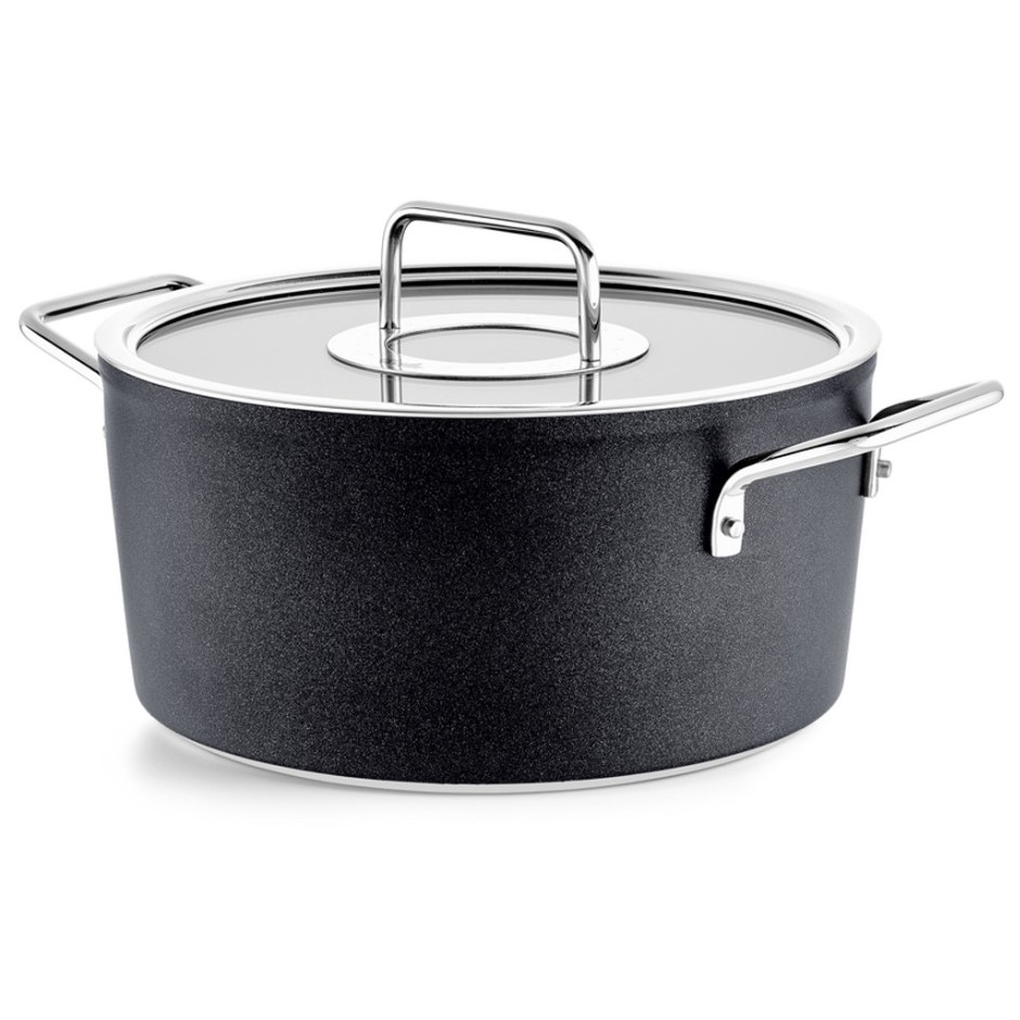 Braadpan ADAMANT 24 cm, zwart, aluminium, Fissler