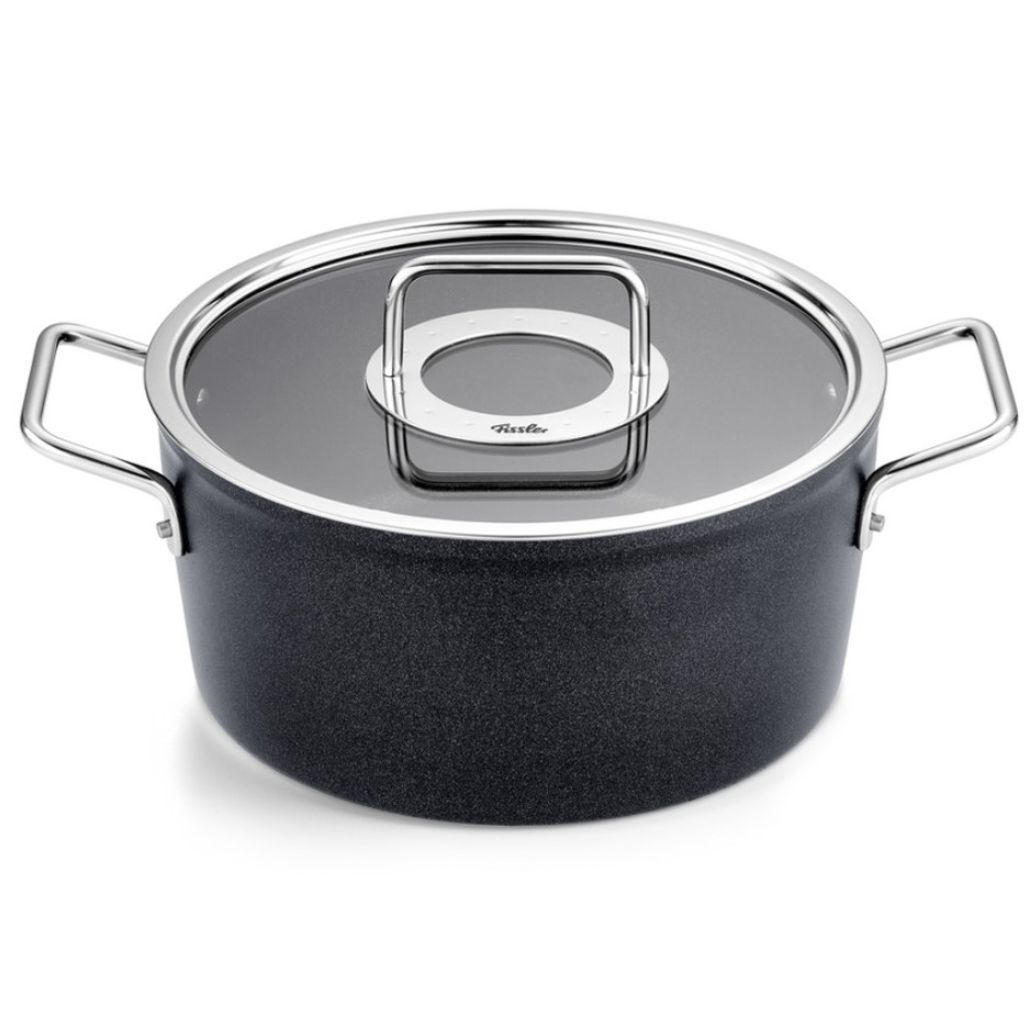 Braadpan ADAMANT 24 cm, zwart, aluminium, Fissler