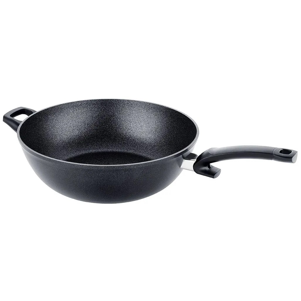 Wok ADAMANT 32 cm, zwart, aluminium, Fissler