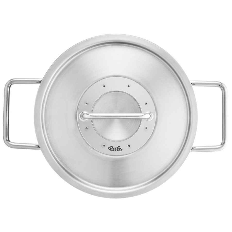 Hoge braadpan PURE 20 cm, zilver, roestvrij staal, Fissler