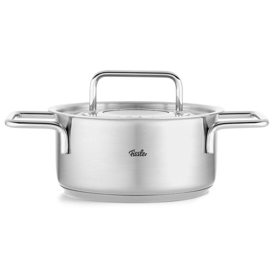 Braadpan PURE 16 cm, zilver, roestvrij staal, Fissler