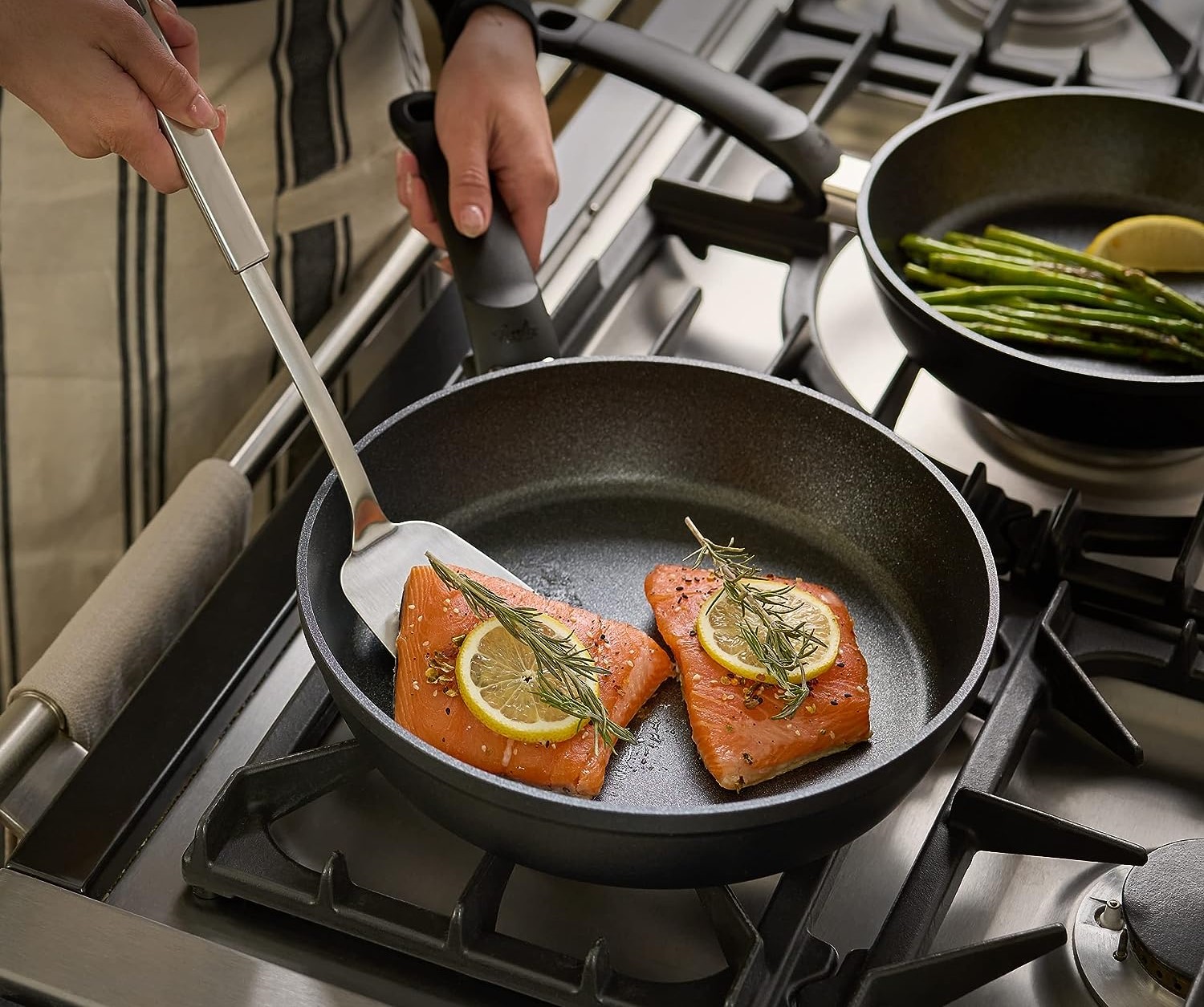 Koekenpannenset ADAMANT COMFORT, 2-delig, zwart, aluminium, Fissler