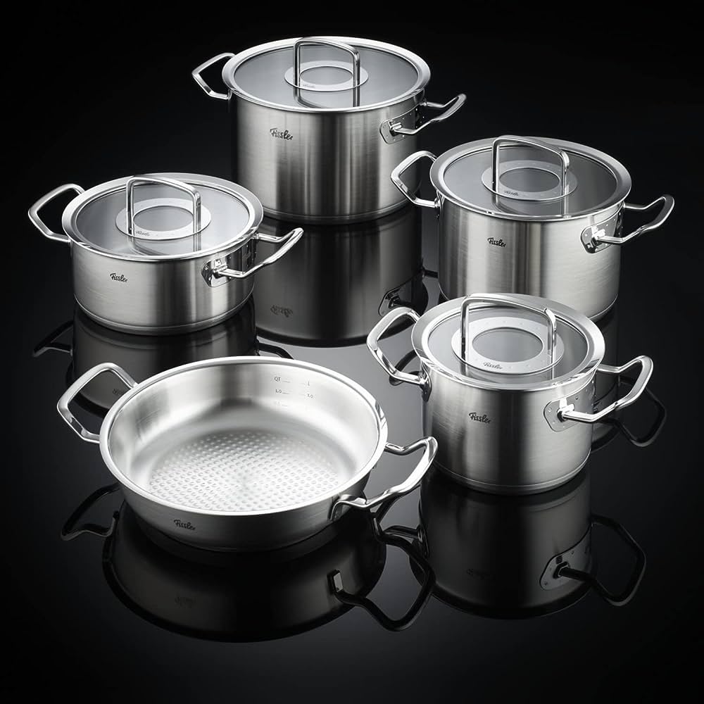 Pan ORIGINAL PROFI 16 cm, zilver, roestvrij staal, Fissler