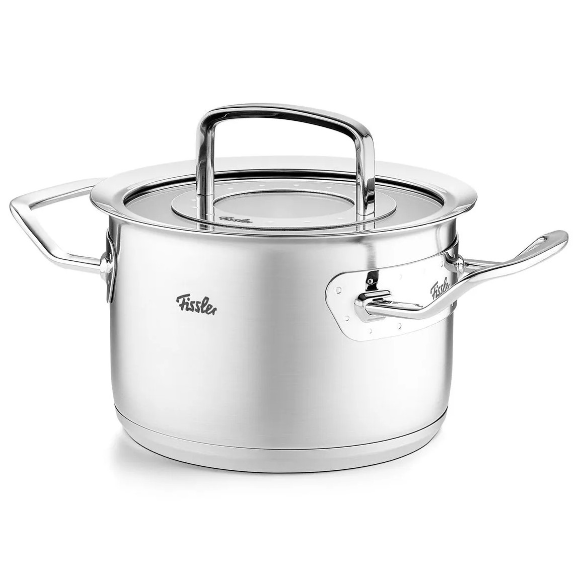 Pan ORIGINAL PROFI 16 cm, zilver, roestvrij staal, Fissler