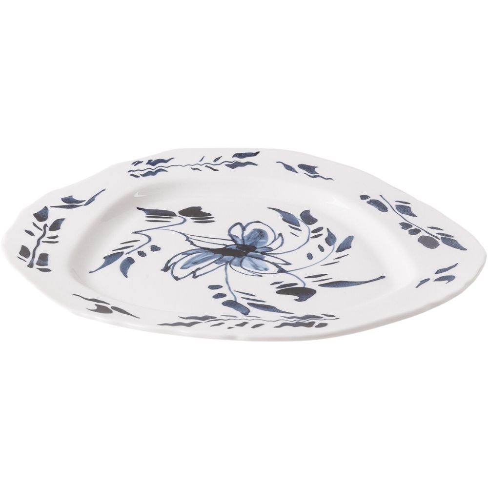 Dineerbord DIESEL CLASSICS ON ACID ENGLISH DELFT 28 cm, wit, porselein, Seletti