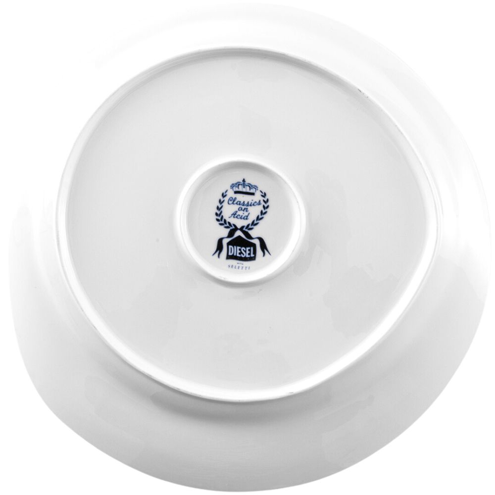 Dineerbord DIESEL CLASSICS ON ACID HOLLANDIA FLOWERS 28 cm, blauw, porselein, Seletti