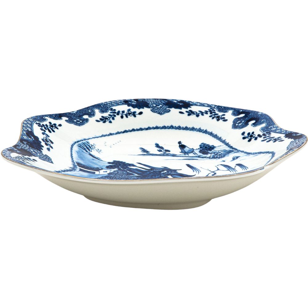 Diep bord DIESEL CLASSICS ON ACID PAGODA 25 cm, blauw, porselein, Seletti