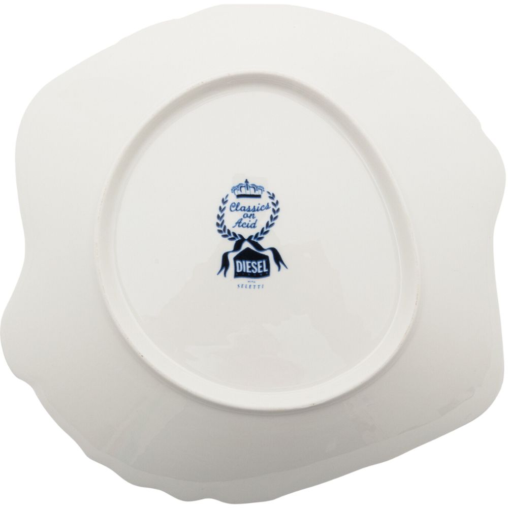 Diep bord DIESEL CLASSICS ON ACID TALAVERA 25 cm, blauw, porselein, Seletti