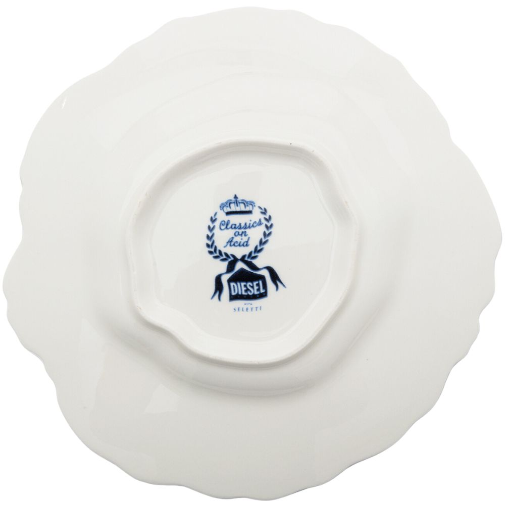 Dessertbord DIESEL CLASSICS ON ACID DELF ROSE 21 cm, blauw, porselein, Seletti