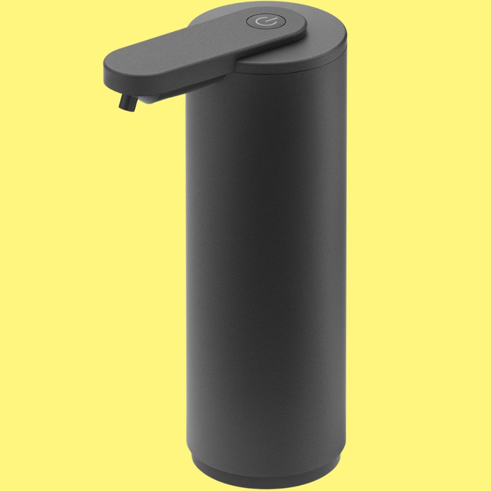 Zeepdispenser TERVA 175 ml, contactloos, zwart, roestvrij staal, Zack