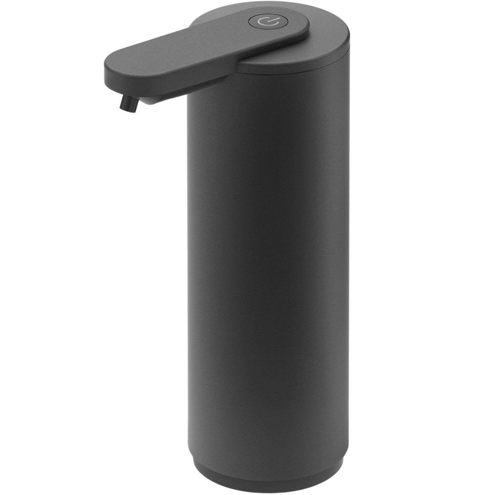 Zeepdispenser TERVA 175 ml, contactloos, zwart, roestvrij staal, Zack