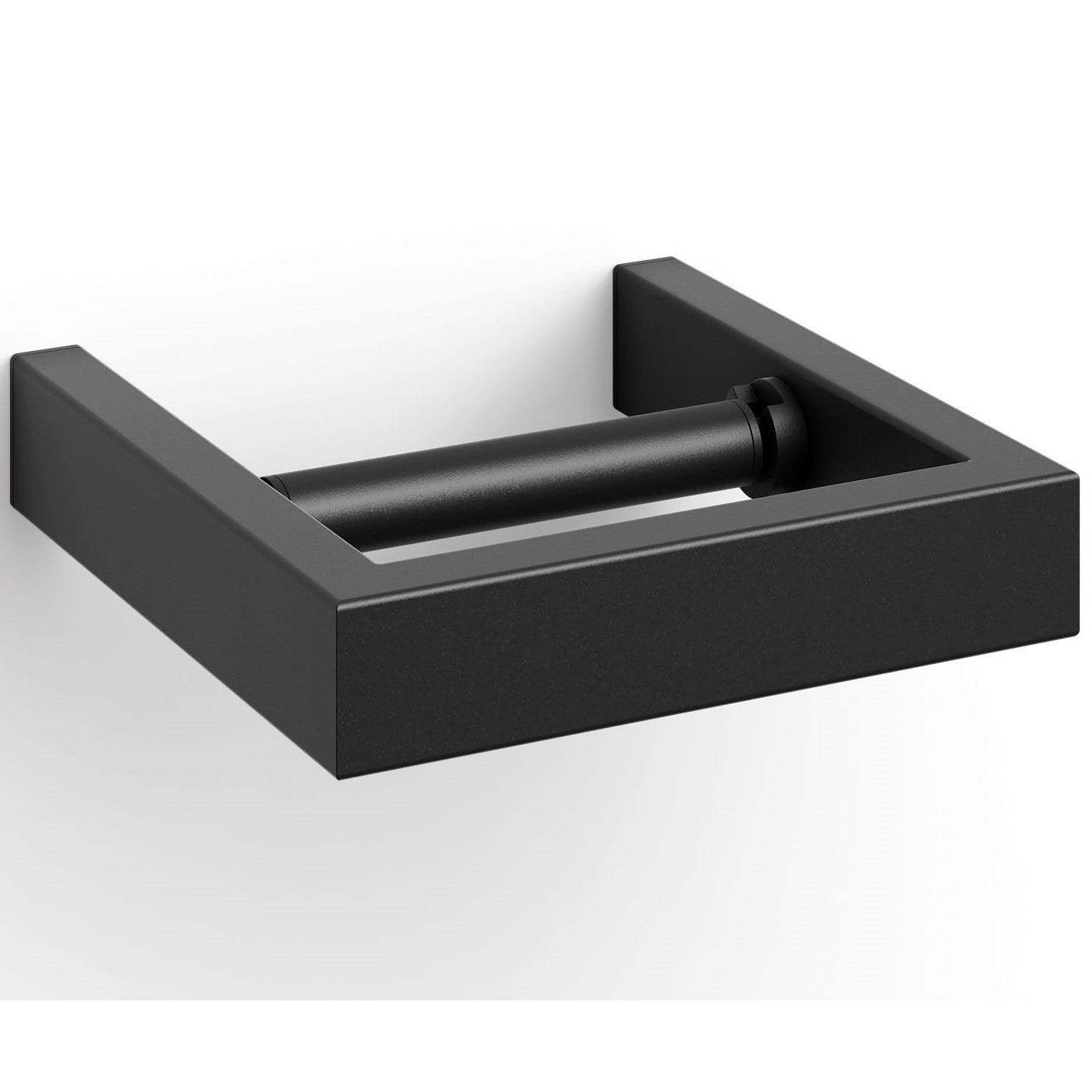 Wc-rolhouder LINEA 15 cm, zwart, roestvrij staal, Zack