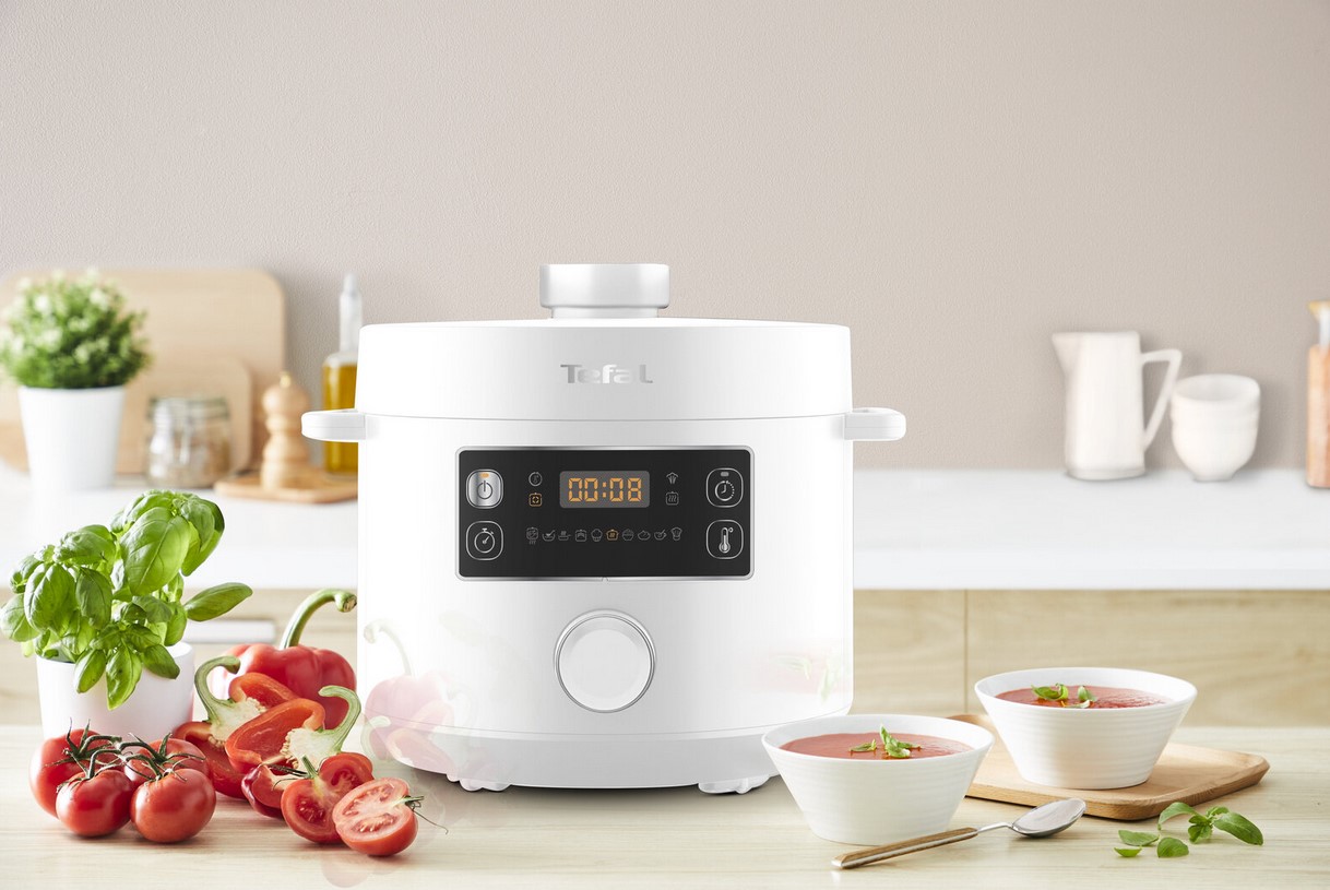 Elektrische snelkookpan TURBO CUISINE CY754130 5 l, wit, Tefal