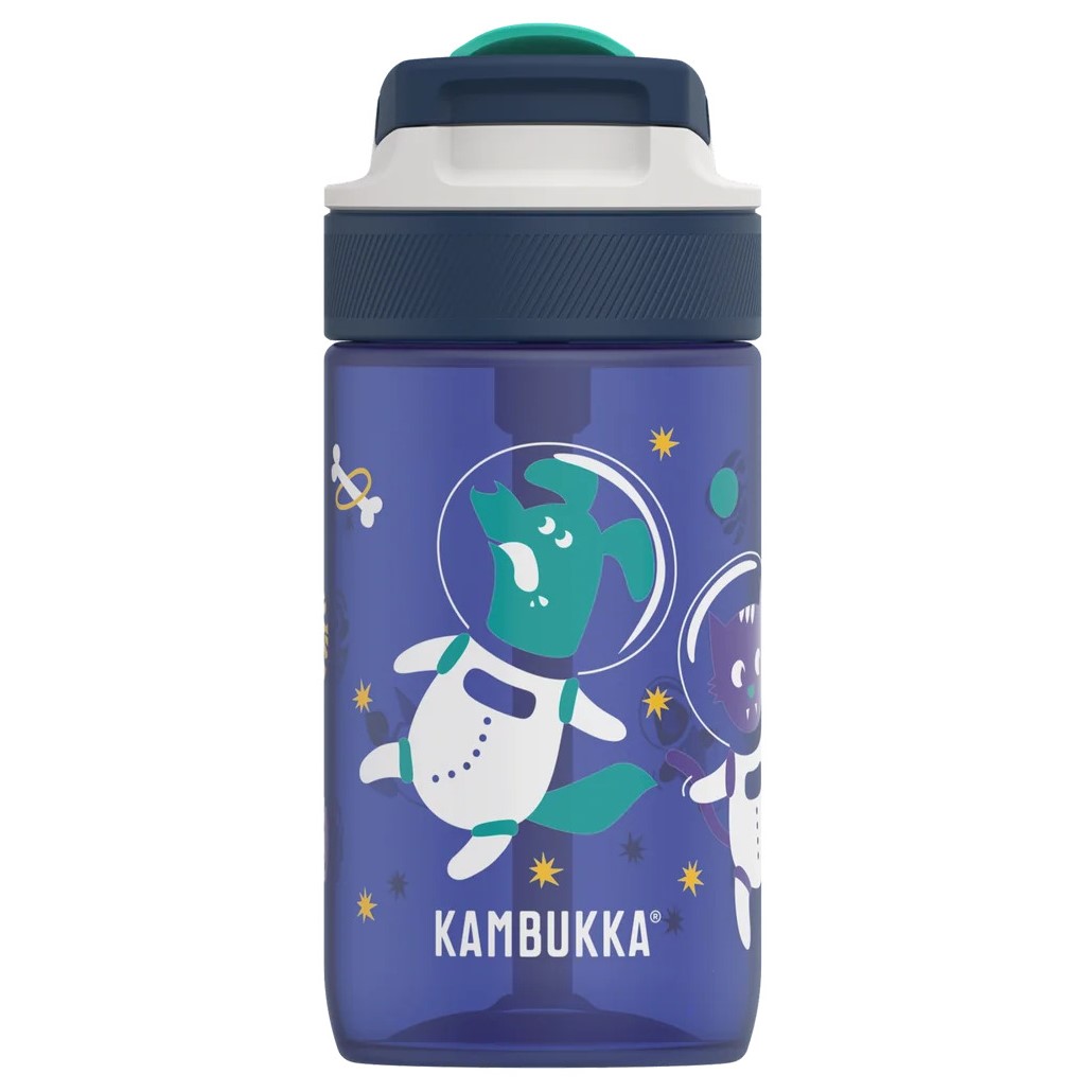 Kinderbidon LAGOON 400 ml, ruimtedieren, tritan, Kambukka