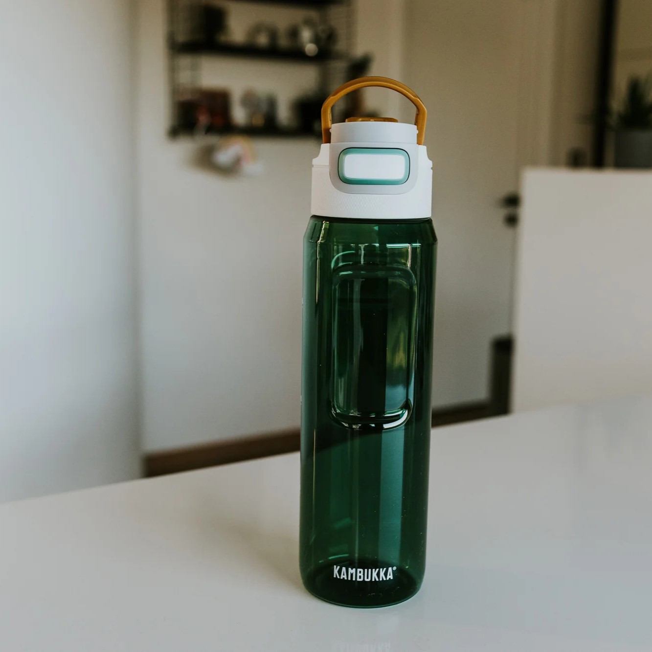 Waterbidon ELTON 1 l, olijfgroen, tritan, Kambukka