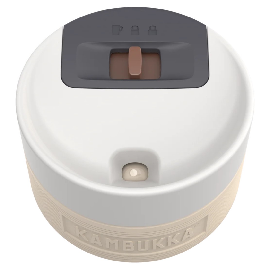 Thermosbeker ETNA GRIP 500 ml, beige vaten, roestvrij staal, Kambukka