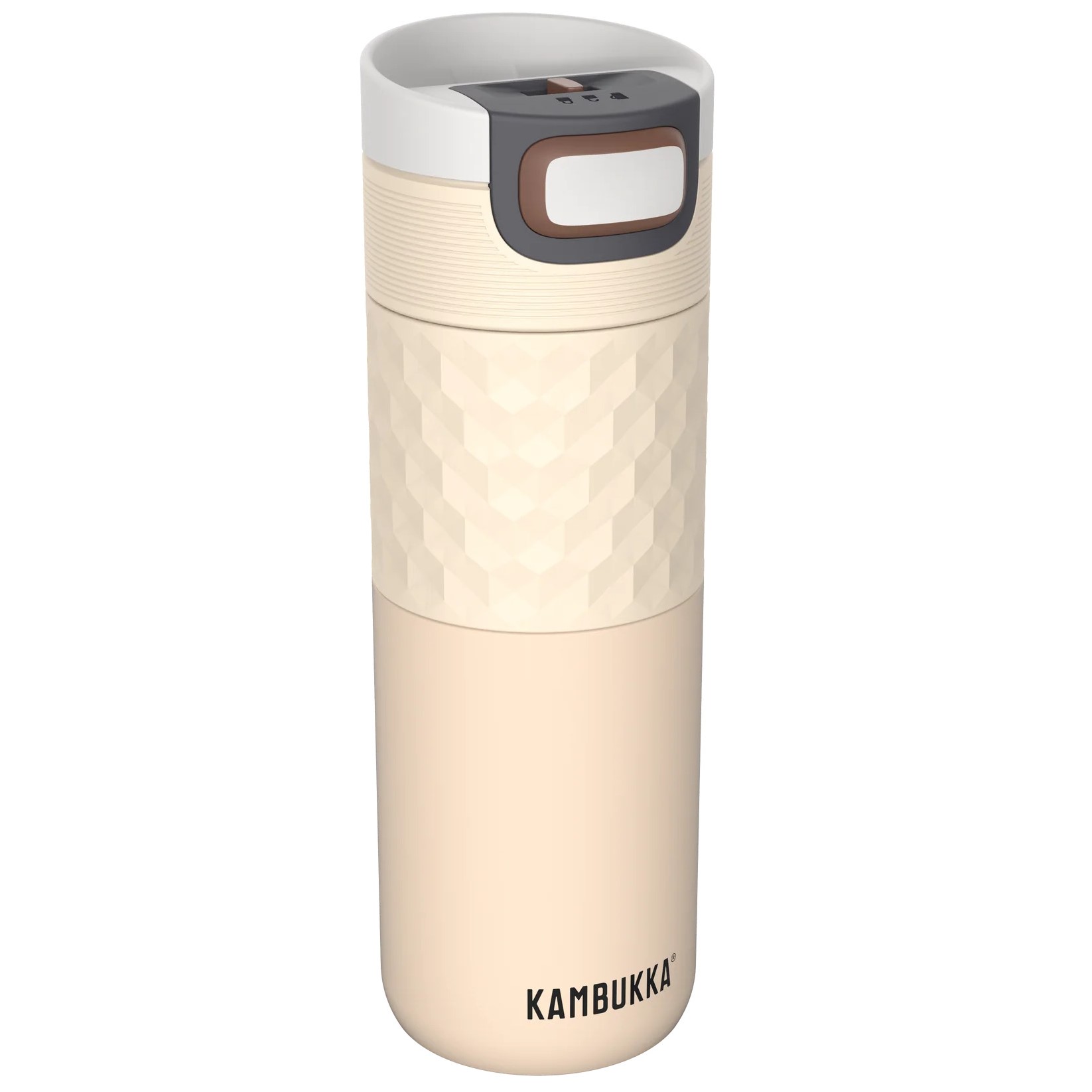 Thermosbeker ETNA GRIP 500 ml, beige vaten, roestvrij staal, Kambukka