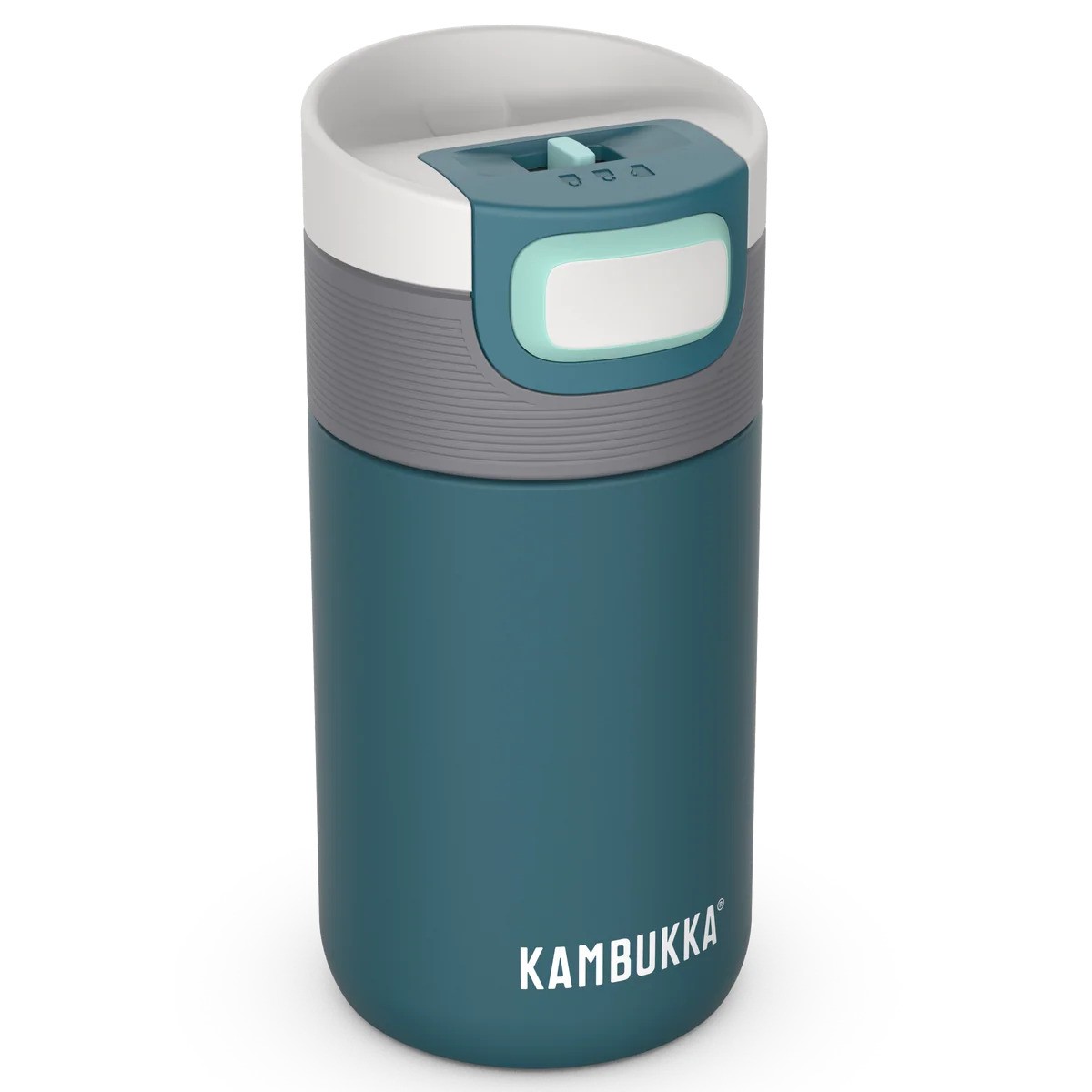 Thermosbeker ETNA 300 ml, diep groenblauw, roestvrij staal, Kambukka