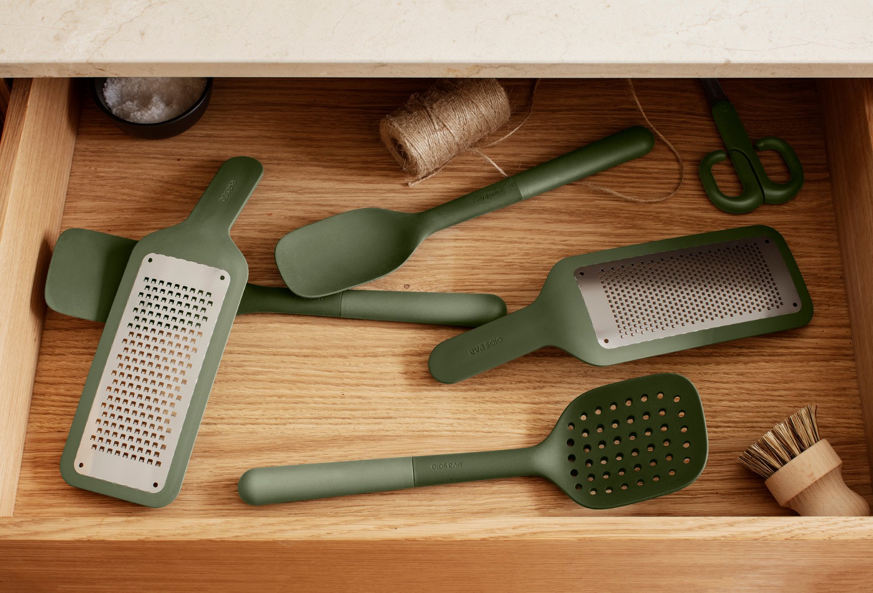 Fijne handrasp GREEN TOOLS 26 cm, groen, kunststof, Eva Solo