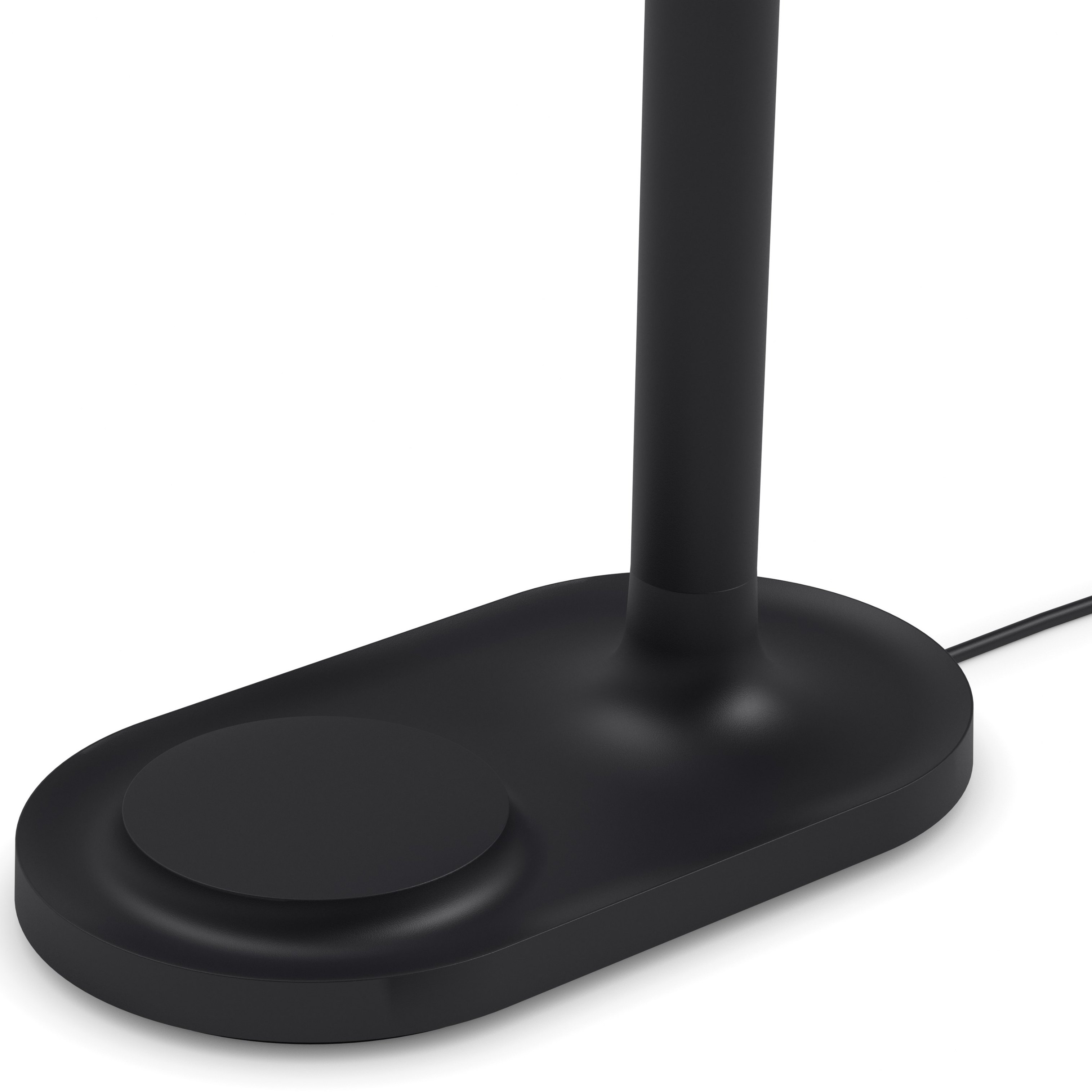 Tafellamp EMENDO 29 cm, met draadloze Qi-oplader, zwart, Eva Solo