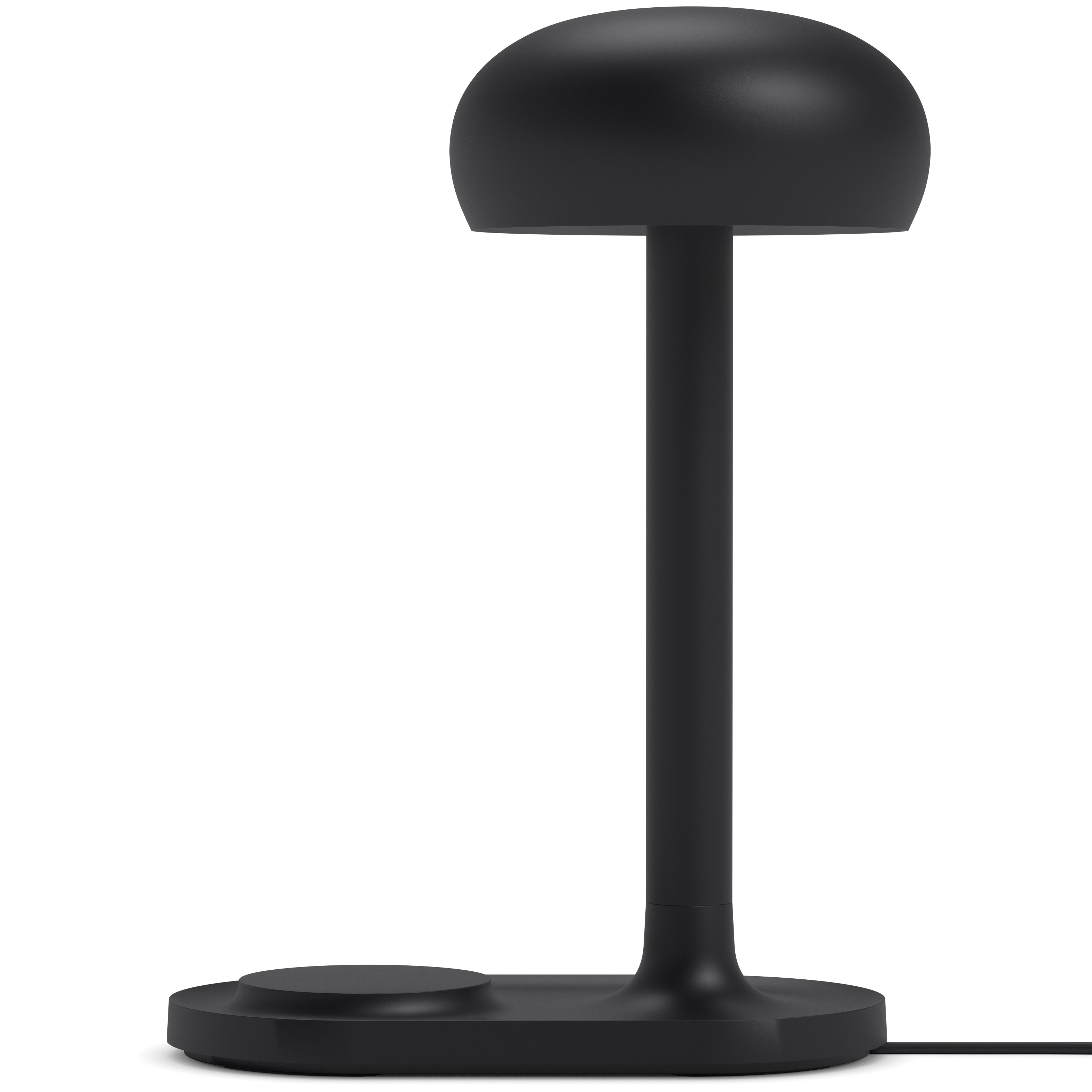 Tafellamp EMENDO 29 cm, met draadloze Qi-oplader, zwart, Eva Solo