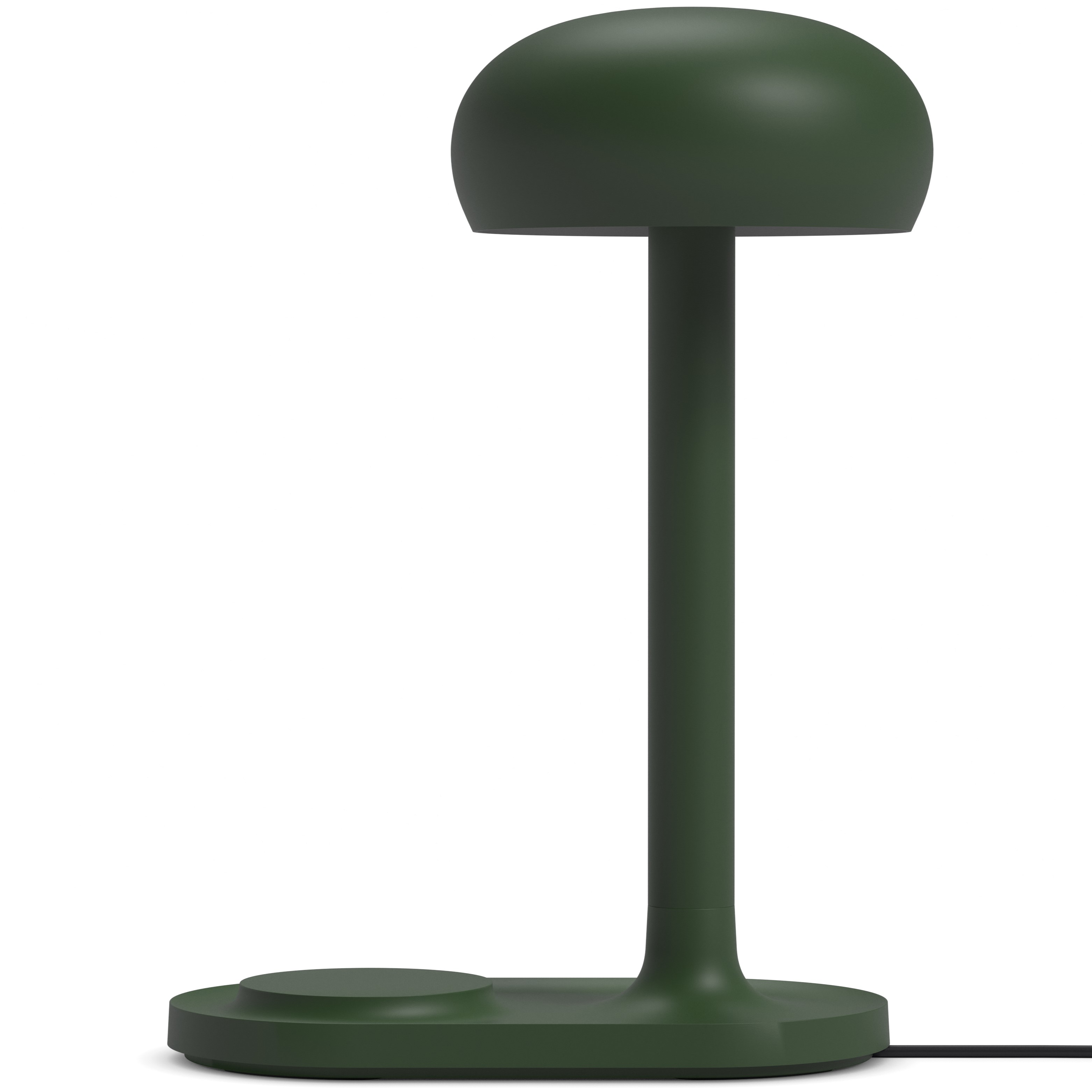 Tafellamp EMENDO 29 cm, met draadloze Qi-oplader, smaragdgroen, Eva Solo