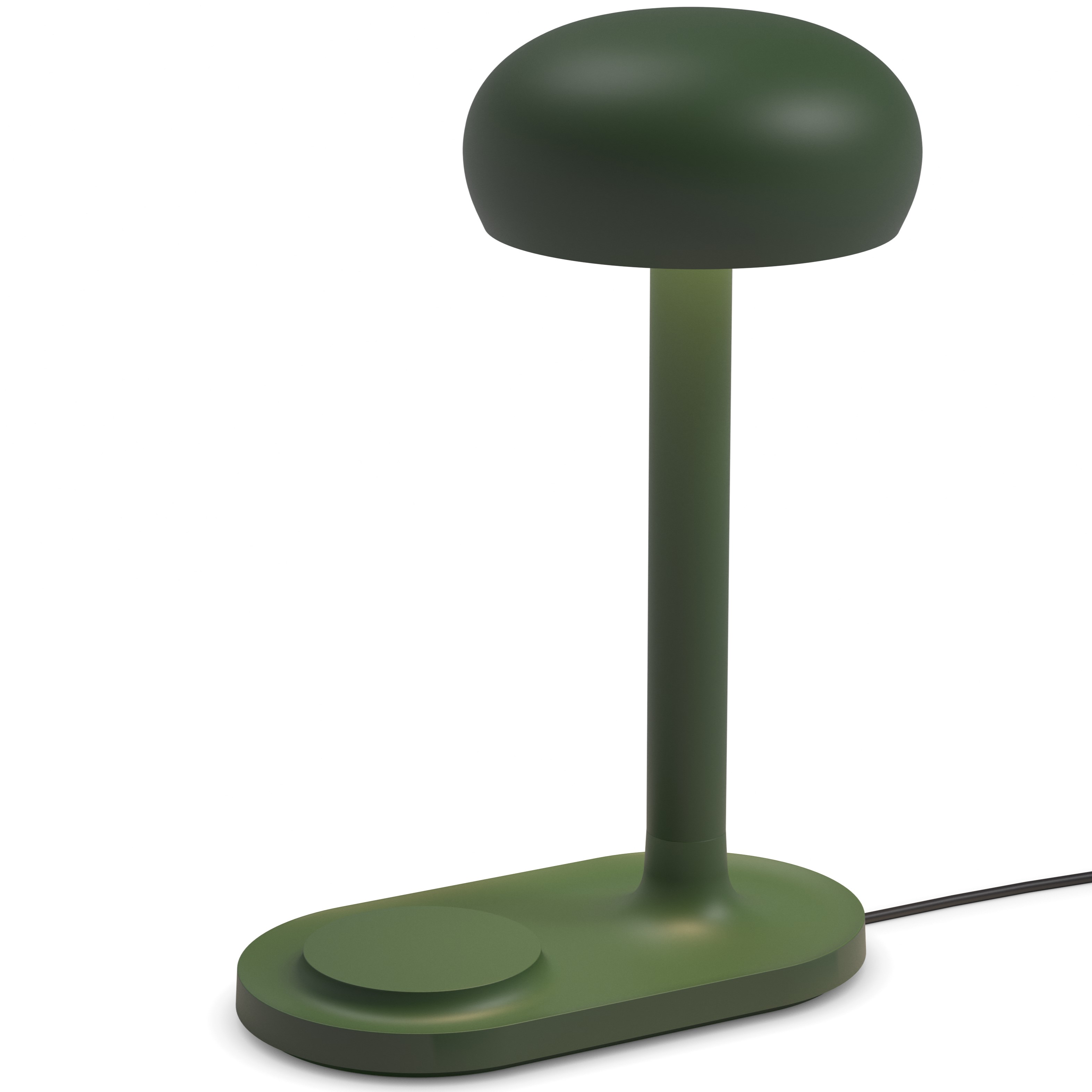 Tafellamp EMENDO 29 cm, met draadloze Qi-oplader, smaragdgroen, Eva Solo