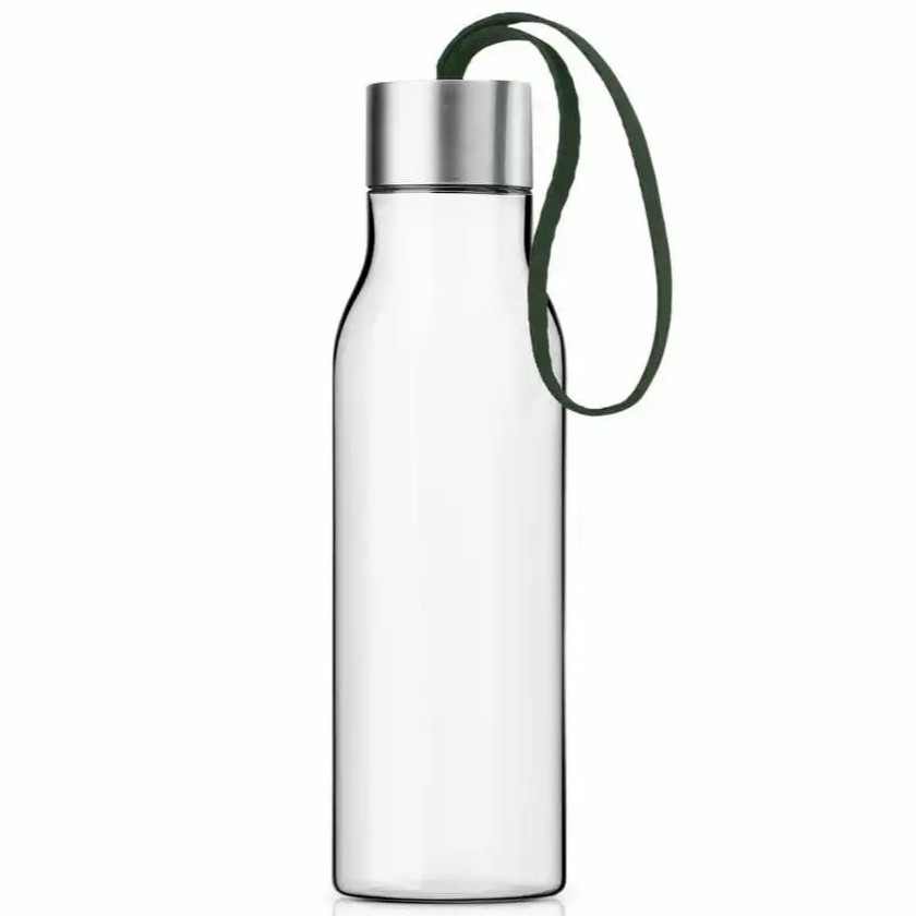 Waterbidon 500 ml, smaragdgroen bandje, kunststof, Eva Solo