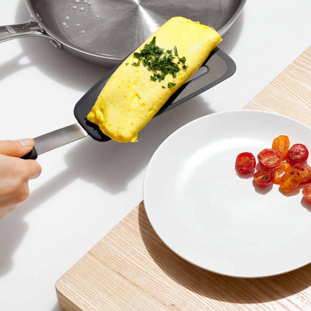Bakspaan GOOD GRIPS 34 cm, zwart, silicone, OXO