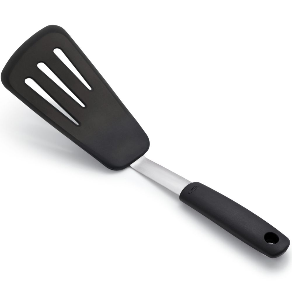 Bakspaan GOOD GRIPS 34 cm, zwart, silicone, OXO