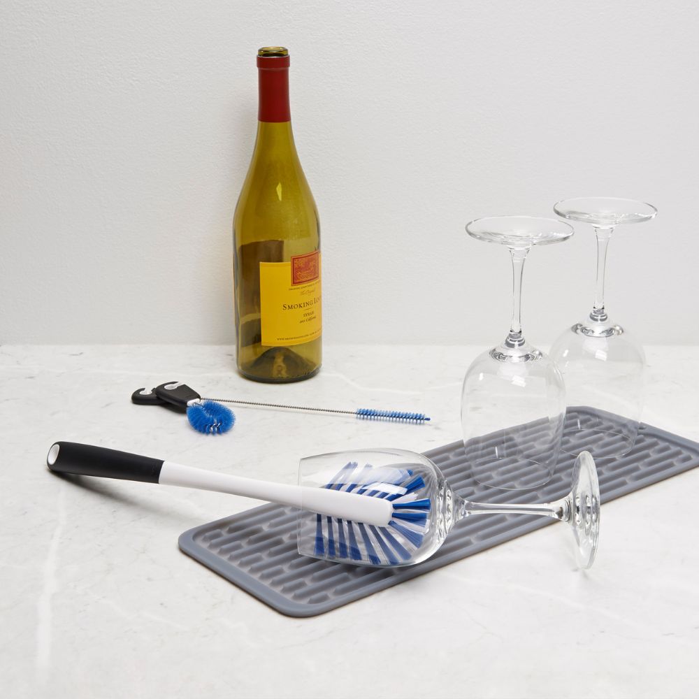 Reinigingsset GOOD GRIPS, voor waterflessen, zwart, kunststof, OXO