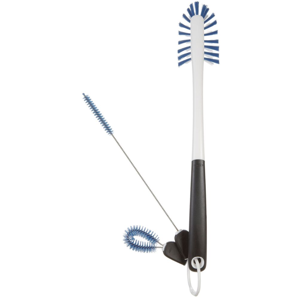 Reinigingsset GOOD GRIPS, voor waterflessen, zwart, kunststof, OXO