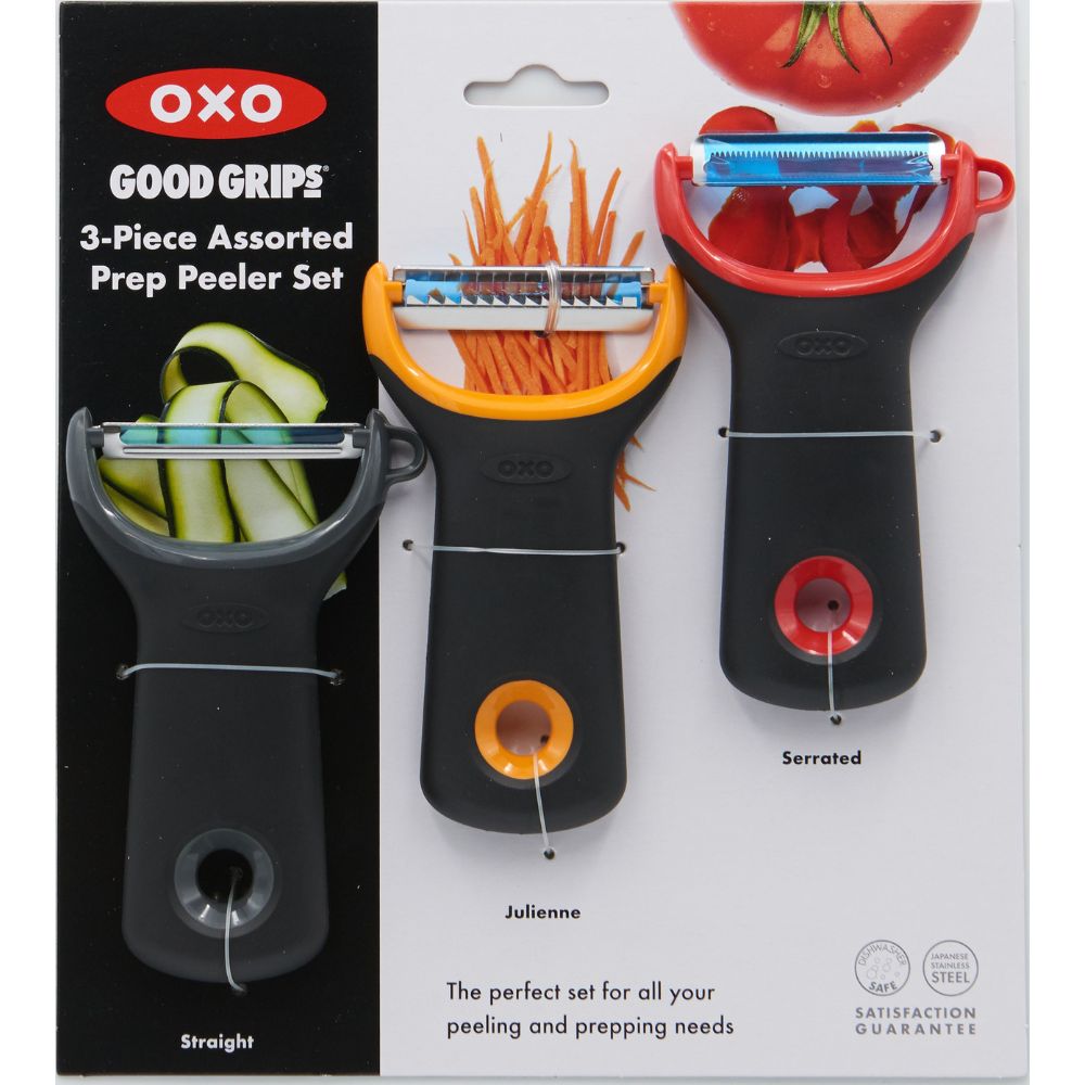 Dunschiller (set) GOOD GRIPS, 3-delig stuks, kunststof, OXO