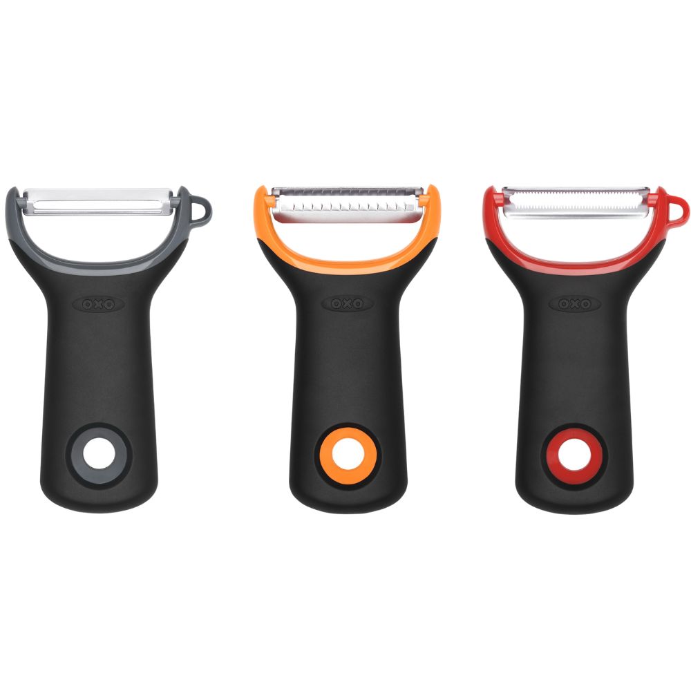 Dunschiller (set) GOOD GRIPS, 3-delig stuks, kunststof, OXO