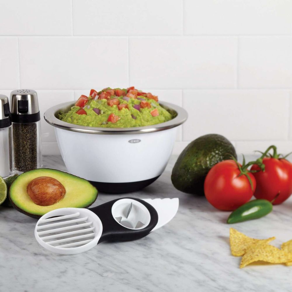 Avocadosnijder GOOD GRIPS 11 cm, wit, kunststof, OXO