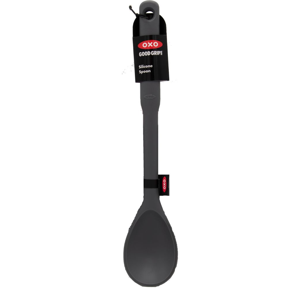 Pollepel GOOD GRIPS 32 cm, grijs, silicone, OXO