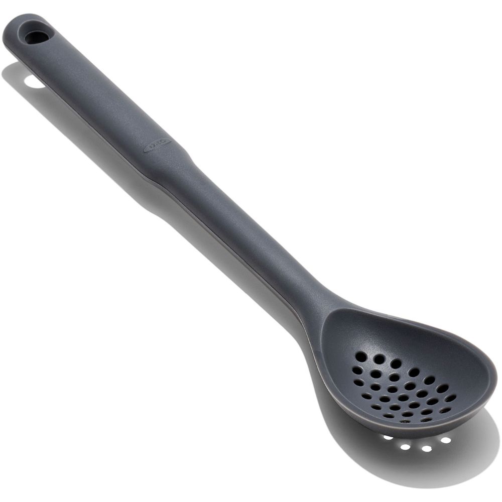 Gaatjeslepel GOOD GRIPS 33 cm, grijs, silicone, OXO