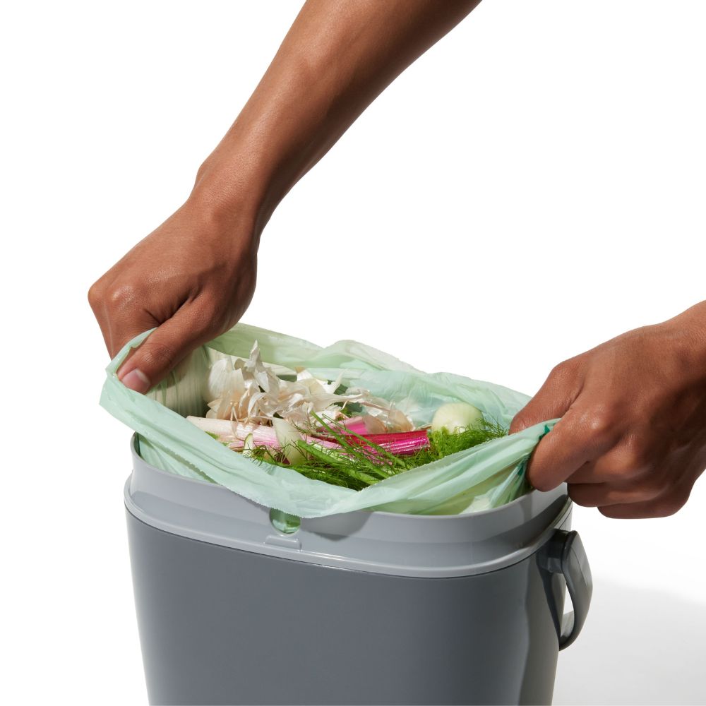 Bioafvalcontainer EASY-CLEAN GOOD GRIPS 6,62 l, grijs, plastic, OXO