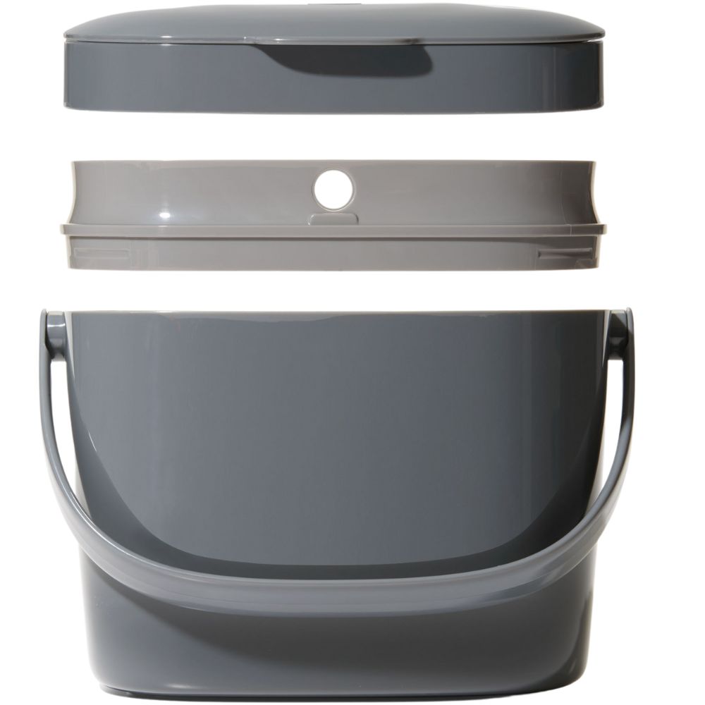 Bioafvalcontainer EASY-CLEAN GOOD GRIPS 6,62 l, grijs, plastic, OXO