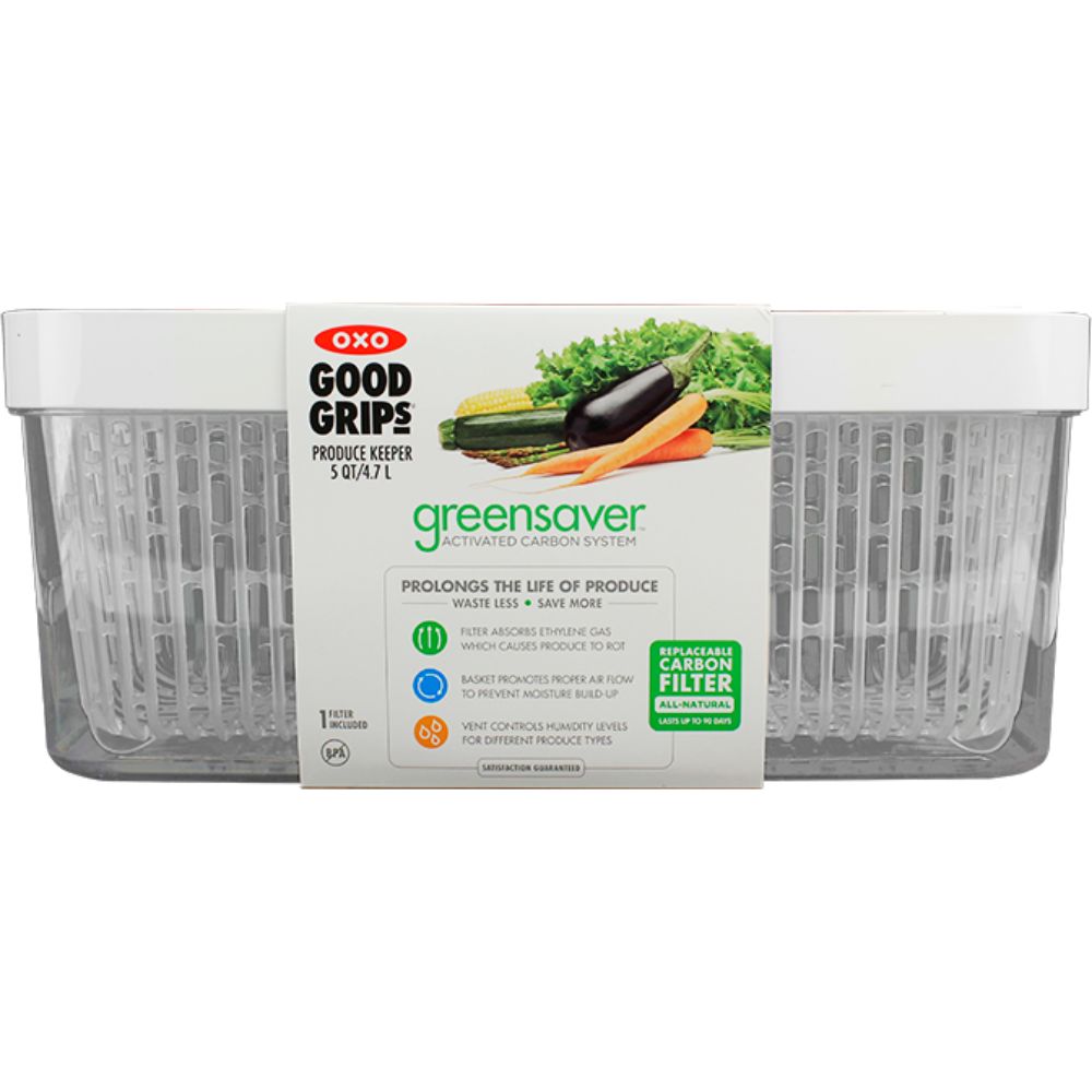 Vershoudbakje GREENSAVER GOOD GRIPS 4,7 l, wit, kunststof, OXO