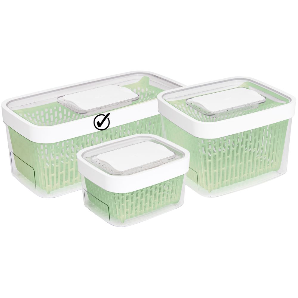 Vershoudbakje GREENSAVER GOOD GRIPS 4,7 l, wit, kunststof, OXO