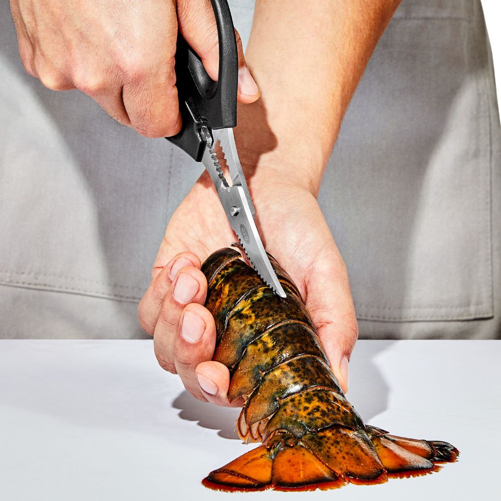 Zeevruchtenschaar GOOD GRIPS 19 cm, zwart, kunststof, OXO