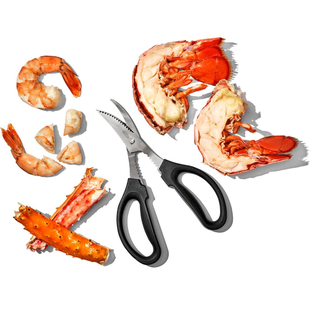 Zeevruchtenschaar GOOD GRIPS 19 cm, zwart, kunststof, OXO