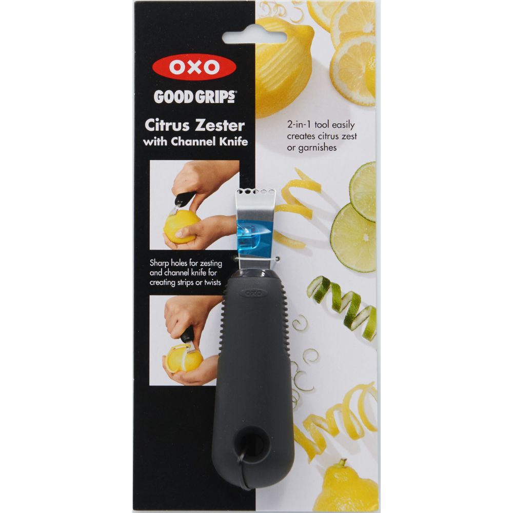 Citruszesteur GOOD GRIPS 13 cm, zwart, kunststof, OXO