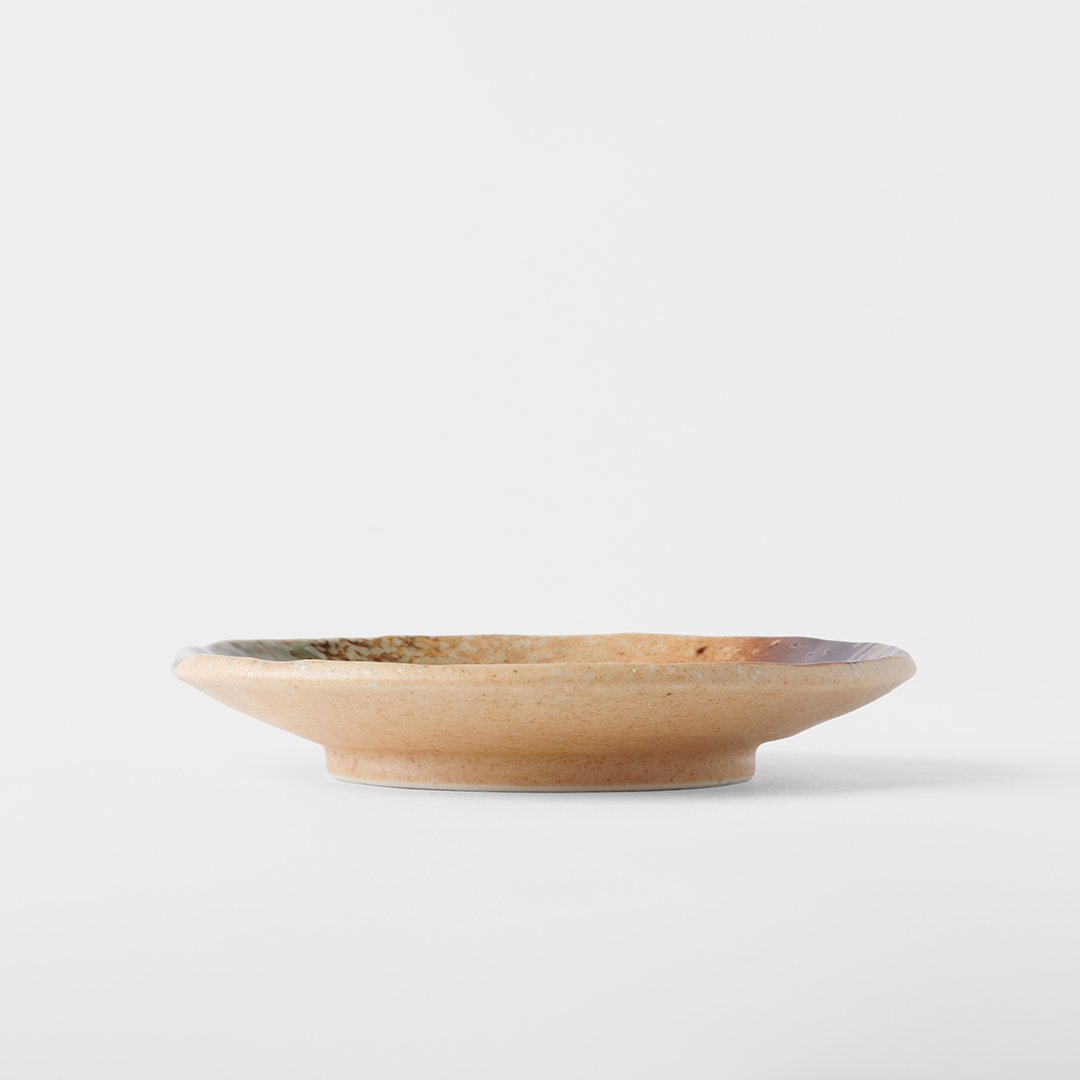 Tapasbord WABI SABI 17 cm, bruin, keramiek, MIJ