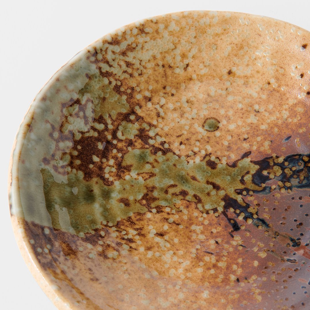 Tapasbord WABI SABI 17 cm, bruin, keramiek, MIJ